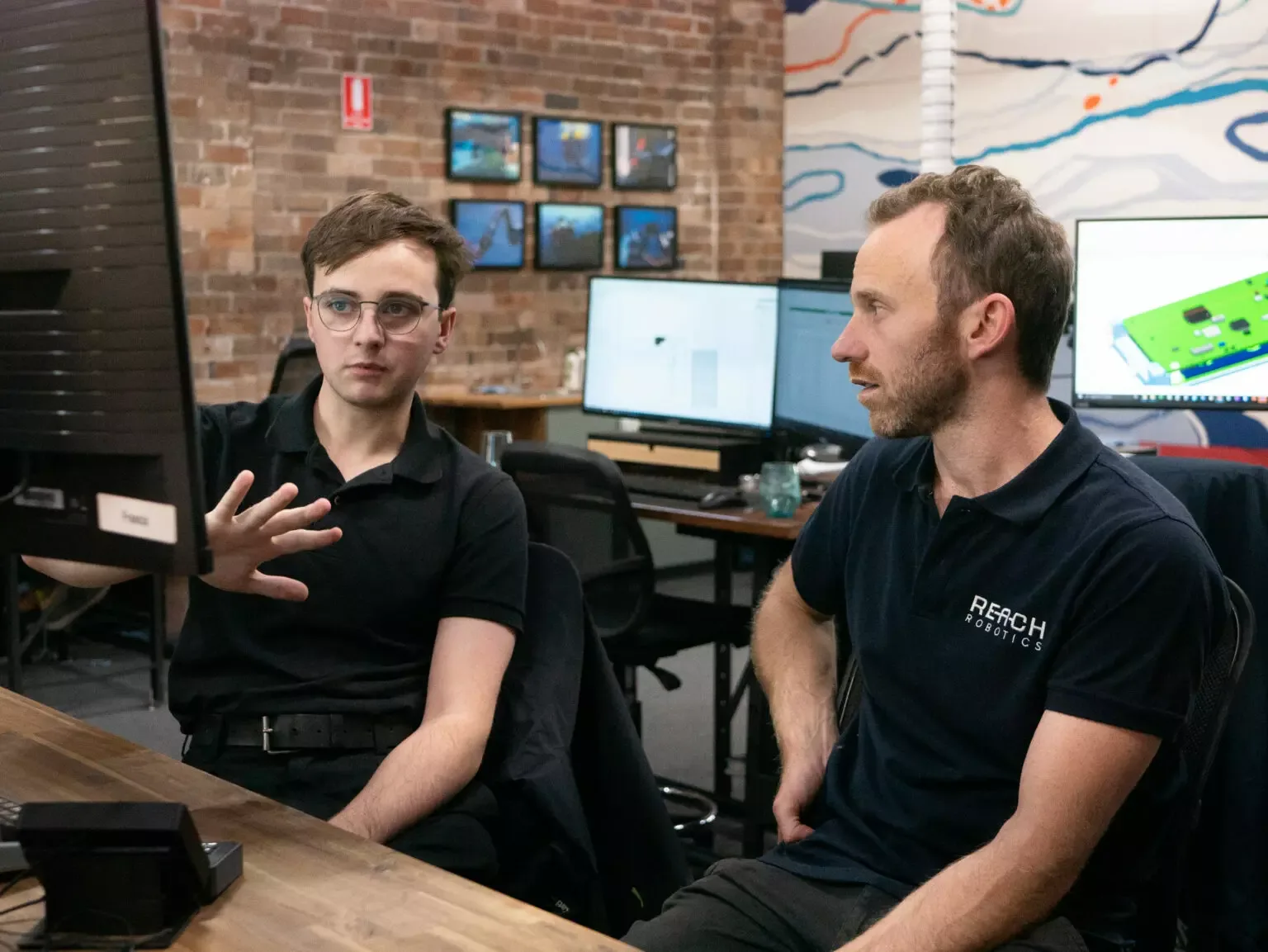 Senior Mechanical Engineer, Francis McDonald (left) and CEO and Co-founder, Paul Phillips (right)