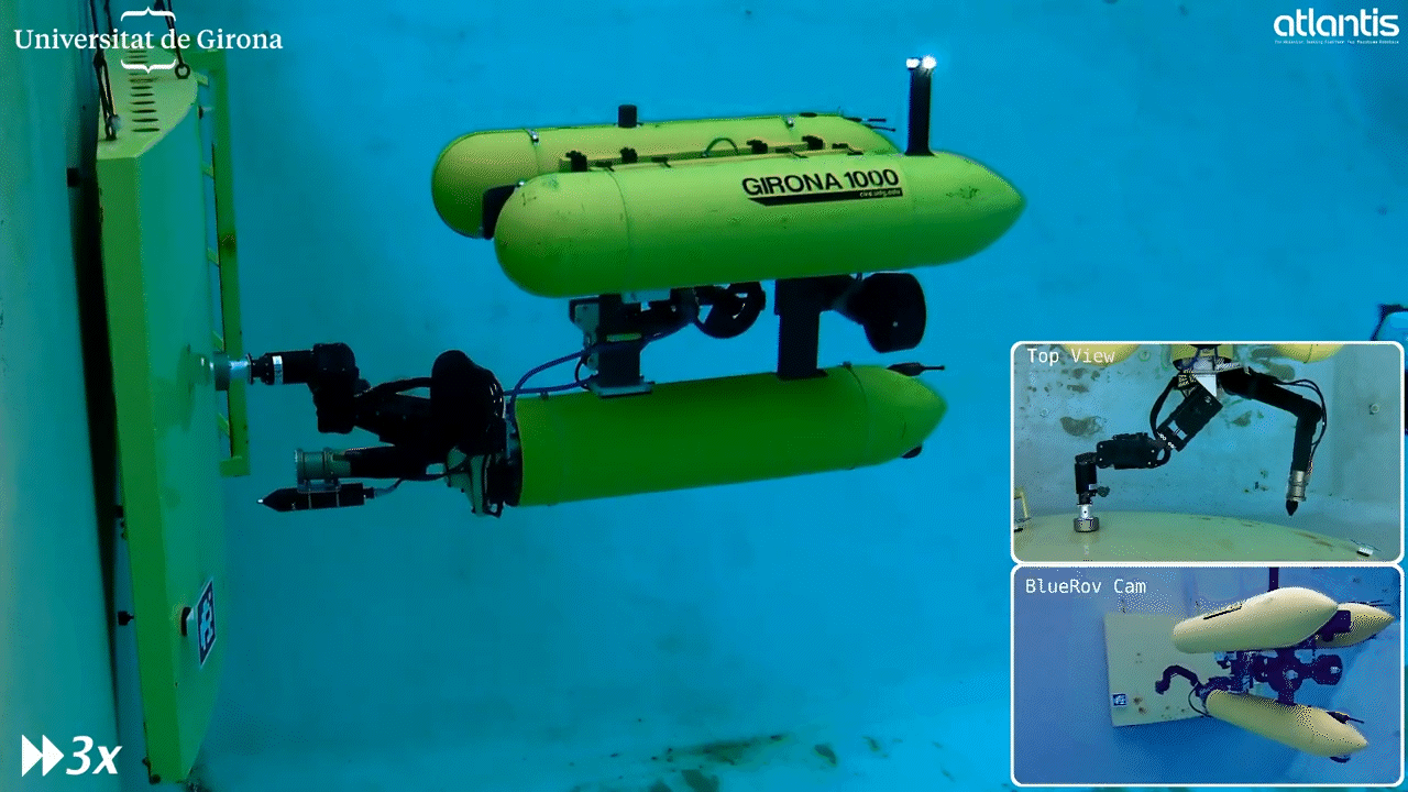 Bravo 7 electric manipulator integrated on Girona 1000 AUV conducts CP Test at CIRS Lab’s facility in Spain