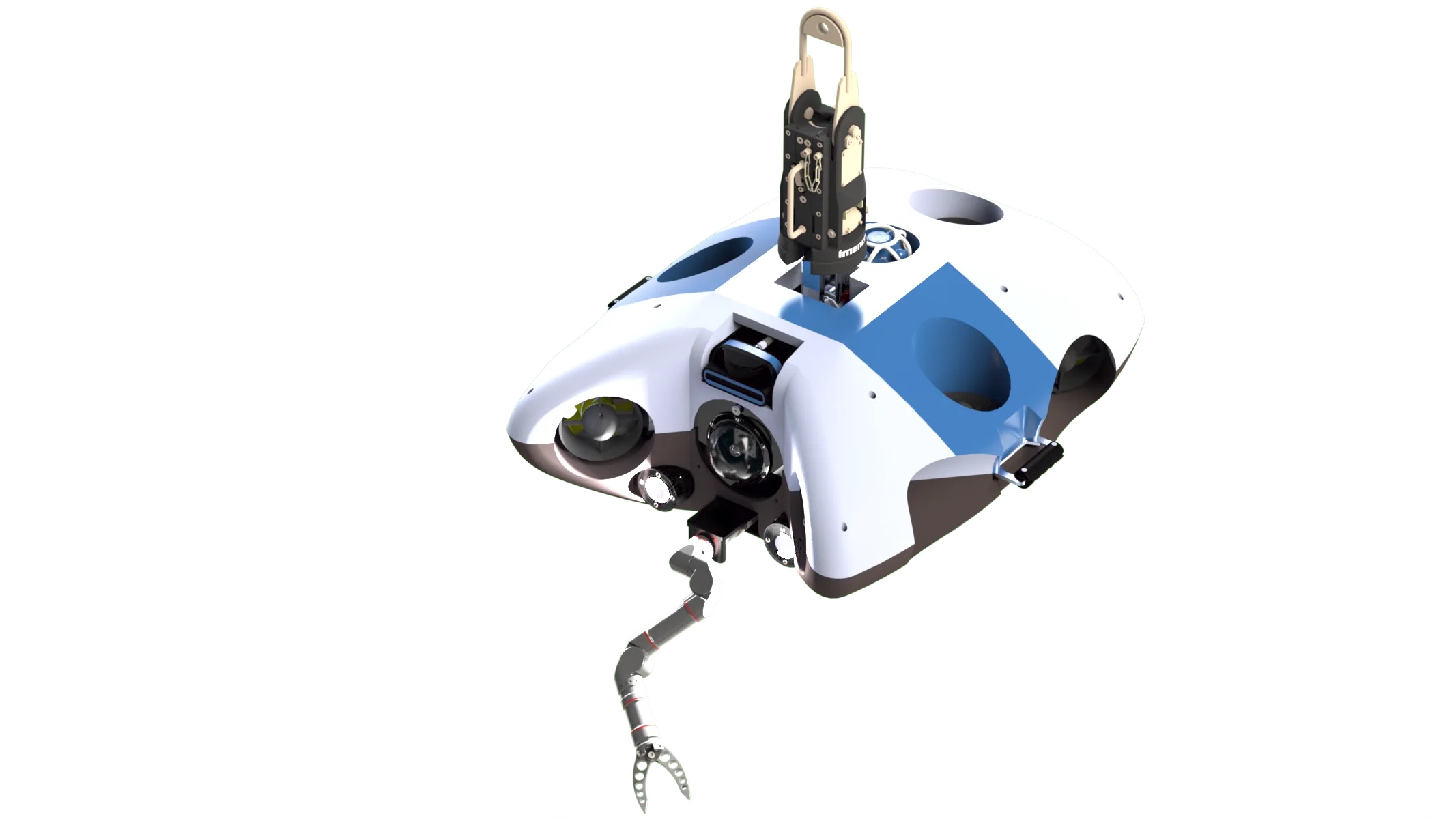 An HD camera by ROV Innovations suitable for forward-facing main ROV camera use