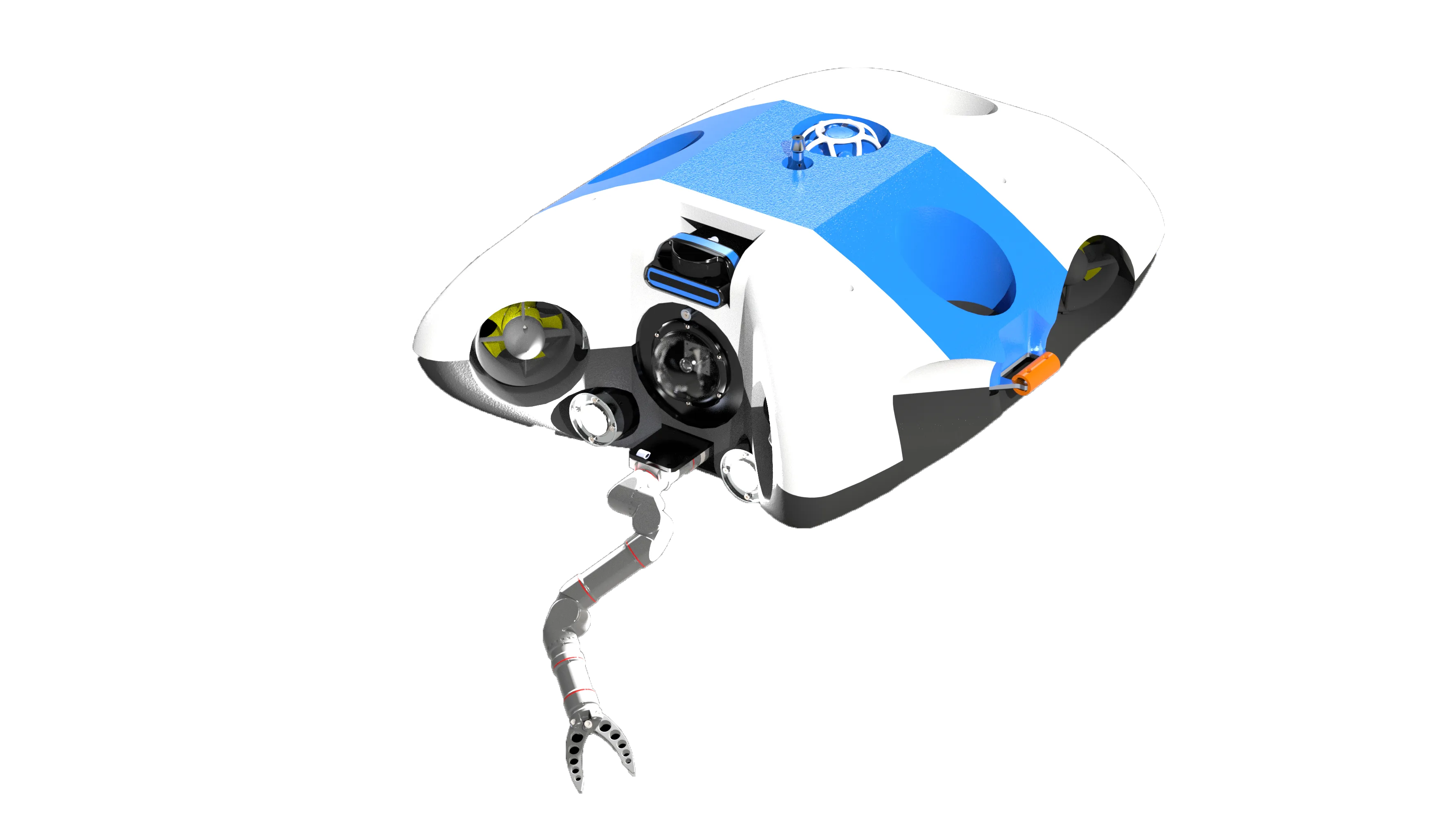An image from the forward-looking camera on the ROV SuBastian of the Schmidt Ocean Institute