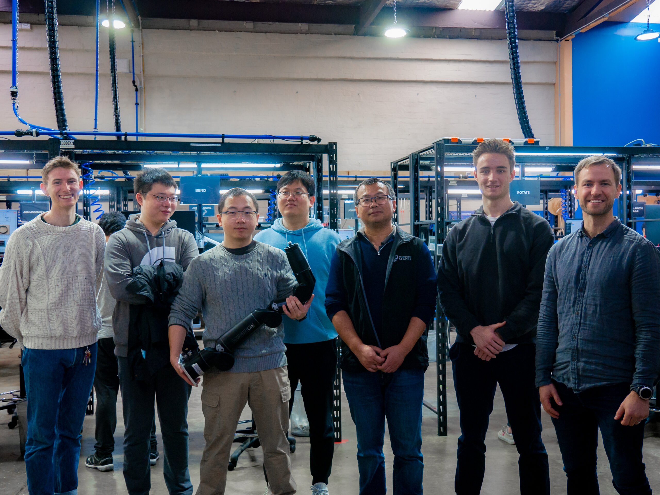 The USYD AMME Team attend a site visit at the Reach Robotics HQ in Glebe, Sydney 